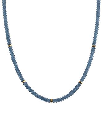 Jewelmak 14K 58.00 Ct. Tw. London Blue Topaz Necklace