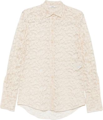 Fendi Floral-lace Buttoned Shirt