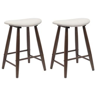 vidaXL Sillas De Comedor 2 Pcs Marr&oacute;n Claro 46 X 37 X 63 Cm Vidaxl