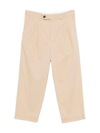 Dr&ocirc;le de Monsieur Pleated Above Ankle Chinos