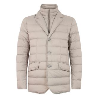 Herno Padded jacket with two layers - male - Herno - Winter Jackets - Gray - M - Jackets