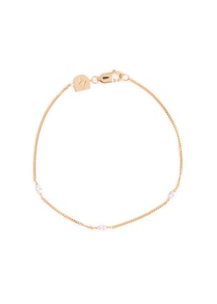 Astrid & Miyu Navette Crystal 18kt Gold-plated Bracelet - One Size