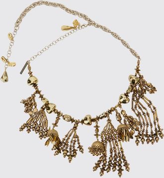 Dries Van Noten Collana in ottone cromato con charm regolabile