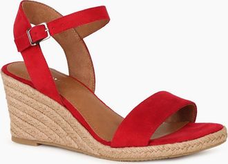 Tamaris Tamaris Womens Sweet Pea Womens Wedge Heel Sandals - Red - Size: 8