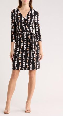 Diane Von F&uuml;rstenberg New Julian Print Silk Jersey Wrap Dress in Charms Large at Nordstrom, Size X-Small
