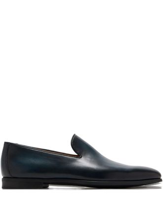 Magnanni Diaz leather slip-on loafers - men - Calf Leather/Calf Leather/Calf Leather - 46 - Blue
