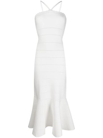 Victoria Beckham Abito con dettaglio cut-out - Bianco