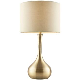 Endon Lighting Piccadilly - Table Touch Lamp Soft Brass, E14