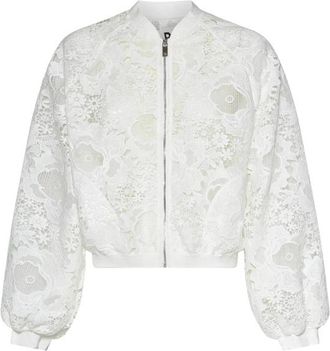 John Richmond Bomberjack met decoratieve stiksels - Dames - Bomber jackets - Wit - XS - Jassen