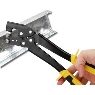 OEM Engarzadora De Pasadores De Acero, Herramienta Manual Para Bloqueo De Punzones De Metal Para Quillas De Paneles De Yeso, Alicates De Punz&oacute;n Fijos De A