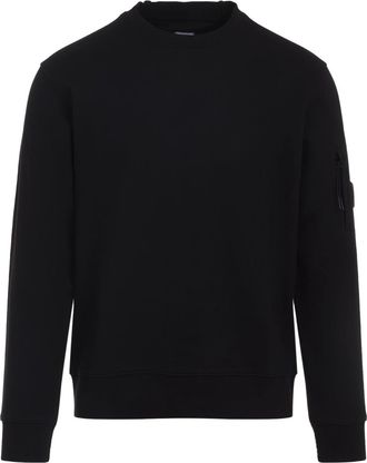 C.P. Company Black Cotton Sweatshirt-Uomo