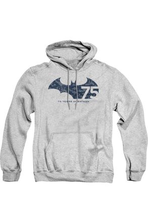 Gildan Batman 75 Year Collage Adult Pull Over Hoodie / Hooded Sweatshirt