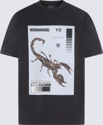Yohji Yamamoto Black Cotton T-Shirt