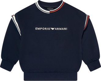 Emporio Armani Kids Sweatshirts, male, Blue, 8 Y, Boys Logo Sweatshirt