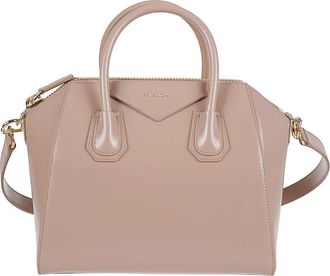 Givenchy Small Antigona Bag - Dames - Handtassen - Roze - ONE Size - Katoen - Tassen