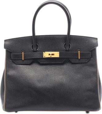 Hermès 2018 Chevre Birkin Sellier 30 handbag - Nero
