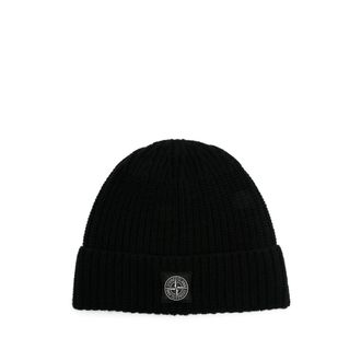 Stone Island Ribbed Wool Beanie