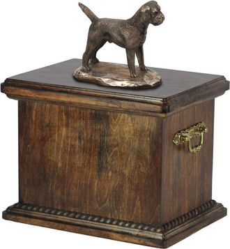 OEM Border Terrier - Urna Para Cenizas De Perro, Urna Con Estatuilla, Urna Elegante De Estilo Cl&aacute;sico De Art-dog