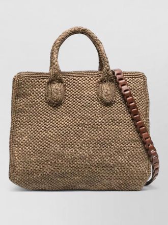 Ibeliv raffia shoulder bag