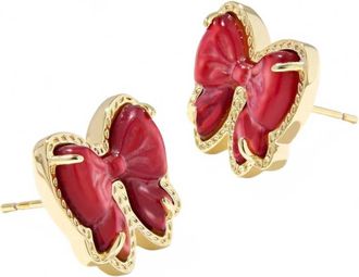 Kendra Scott Womens Haley Bow Stud Earrings In Gold