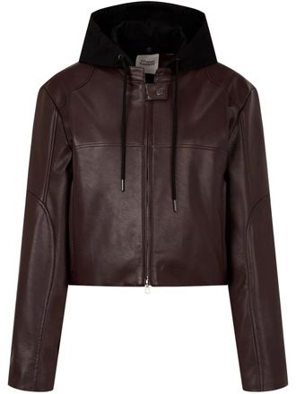 STUDIO TOMBOY faux-leather jacket - Brown