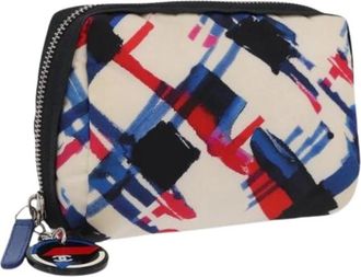 Chanel Pre-owned Vintage Pouch - Dames - Vintage Accessoires - Veelkleurig - ONE Size - Leer - Vintage