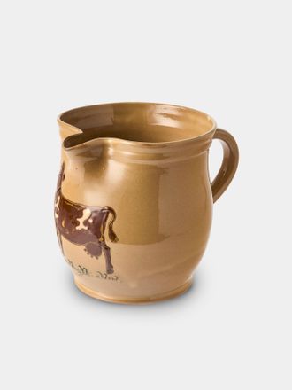Poterie d'&Eacute;vires Cows Hand-Painted Ceramic Medium Jug
