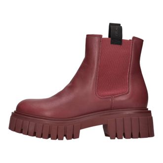Frau Schoenen, Dames, Rood, 39 EU, Leer, Beatles Sporty Ankle Boot