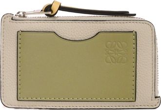 Loewe Gray Leather Coin Purse/Coin Case (Pre-Owned)