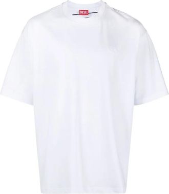 Diesel T-boggy-megoval-d - Heren - T-shirts - Wit - XS - Katoen - Tops