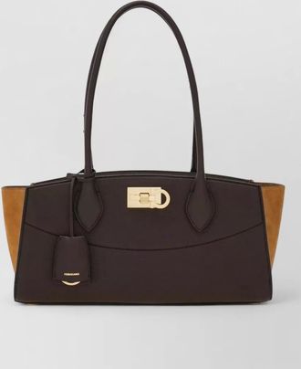 Ferragamo calf leather tote bag