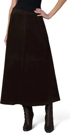 Joe's Tavi Faux Suede Midi Skirt in Dark Chocolate at Nordstrom, Size 4