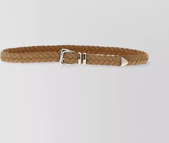 Brunello Cucinelli braided calfskin leather belt