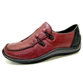 Rieker Instapschoen - Dames - Schoenen - Rood - Maat: 42 EU Synthetisch