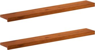 vidaXL Soglie Per Finestre 2 Pz Marrone 110 X 20 X 2 Cm Vidaxl