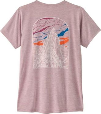 Patagonia Cap Cool Daily Shirt Cloud Crag Funktionsshirt f&uuml;r Damen | rosa