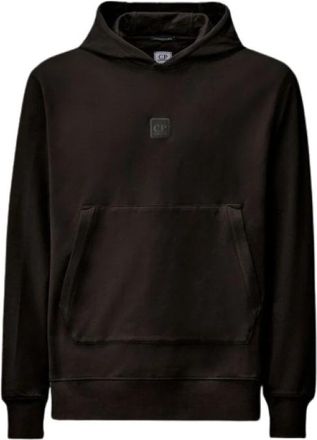 C.P. Company Stretch Fleece Hoodie - Heren - Hoodies - Zwart - M - Katoen - Hoodies & sweatvesten
