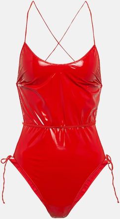 Oséree Glow latex lace swimsuit