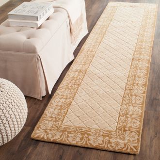 Safavieh Total Performance Hand Made Area Rug, Ivory / Creme Traditional Style Non-Shedding