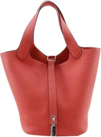 Herm&egrave;s Pre-owned Bucket Bag - Dames - Vintage Tas - Roze - ONE Size - Leer - Vintage