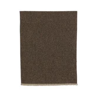 Brunello Cucinelli Geweven sjaal met franjes - Dames - Accessoires - Bruin - Maat: ONE Size