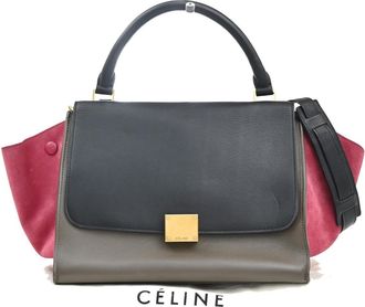 Celine Tricolor Trapeze Bag Leather Multicolour Leather Handbag (Pre-Owned)