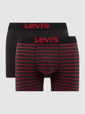 Levi's Trunks mit Stretch-Anteil im 2er-Pack in Rot, Gr&ouml;&szlig;e S