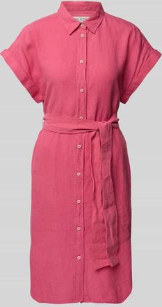 Marc O'Polo Tailliertes Freizeitkleid aus reinem Leinen in Pink, Gr&ouml;&szlig;e 34
