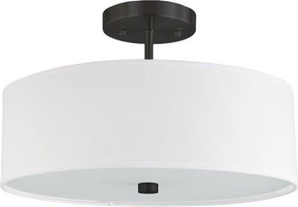 Dainolite Everly 3-Light Semi-Flush Mount
