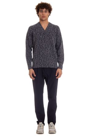 Drumohr V-Neck Wool Moulin&eacute; Sweater