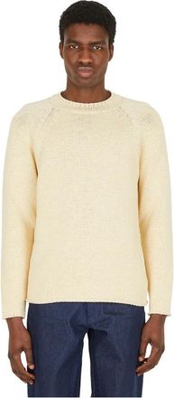 Sky High Farm Truien - Heren - Ronde hals truien - Beige - XS - Katoen - Truien & Vesten