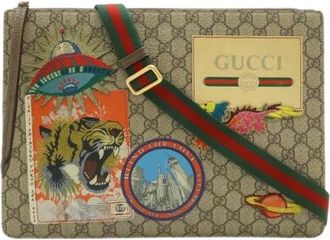 Gucci Pre-owned Cross Body Bags, male, Multicolor, Size: ONE SIZE Pre-owned GG Supreme 2way Shoulder Bag