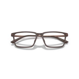 Emporio Armani 0ea3268u Rectangular Matte Finish Eyeglasses with Curved Temples
