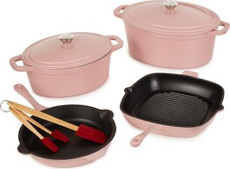 Berghoff Neo Cast Iron 9-Piece Cookware Set in Pink at Nordstrom Rack